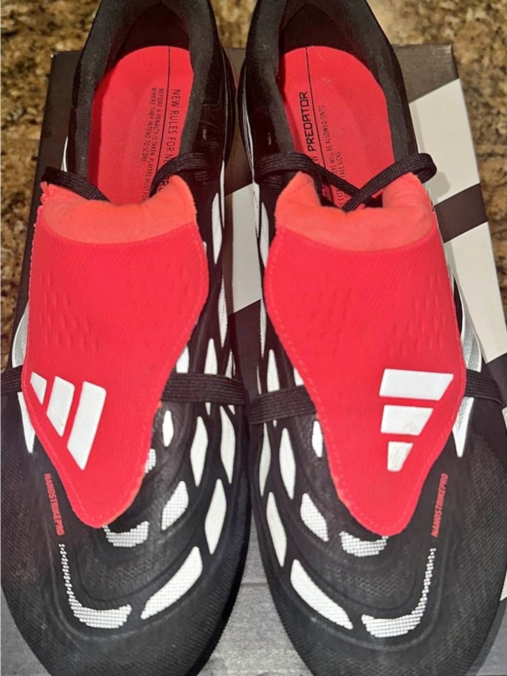 adidas Men’s Predator Soccer Cleats - Black & Red